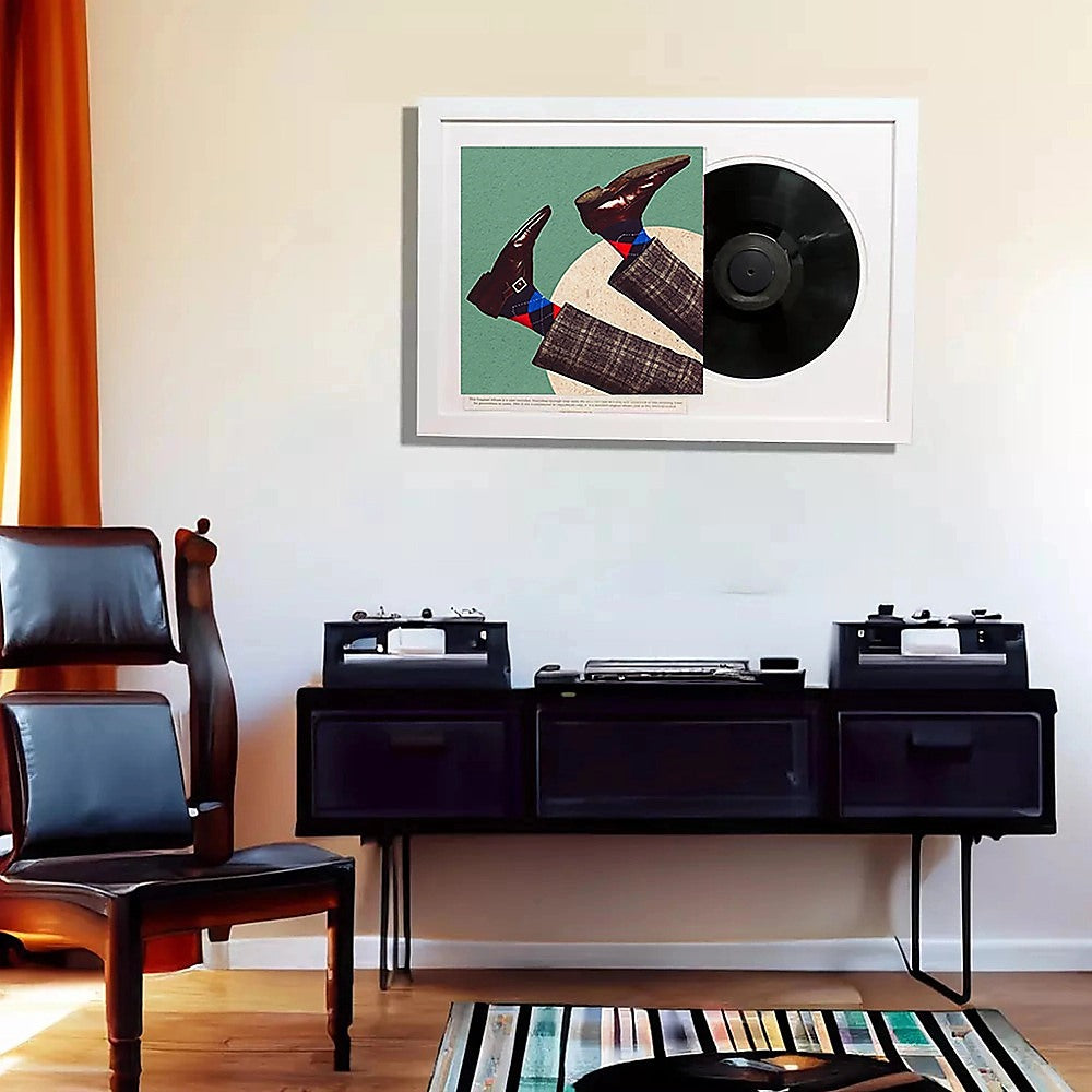 Vinyl Album Frame - LP Record Display Frame Music Artwork Decor V63-952471