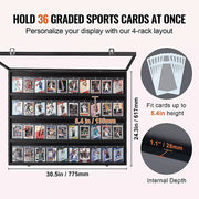 36 Graded Sports Card Display Case V63-952491