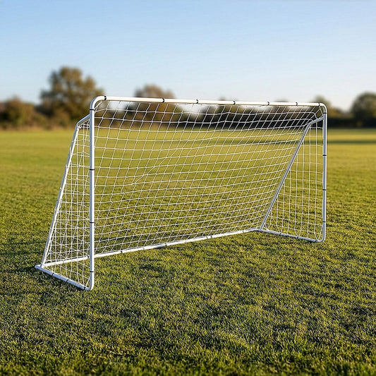 3.6m x 1.8m Portable Soccer Goal Net Steel Post Frame Backyard Football Training Set V63-952511