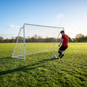 3.6m x 1.8m Portable Soccer Goal Net Steel Post Frame Backyard Football Training Set V63-952511