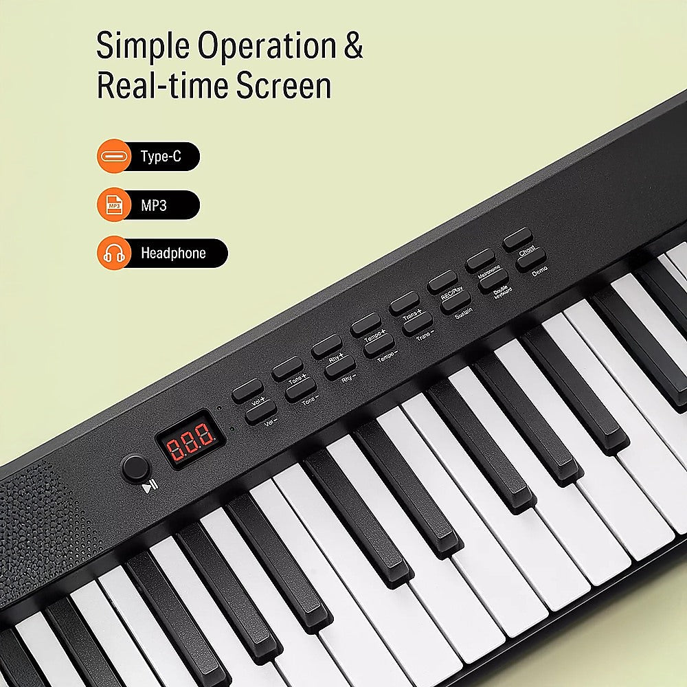 Folding Digital Piano 88 Key Velocity-Sensitive + Carry Case Pedal V63-952531