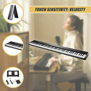 Folding Digital Piano 88 Key Velocity-Sensitive + Carry Case Pedal V63-952531