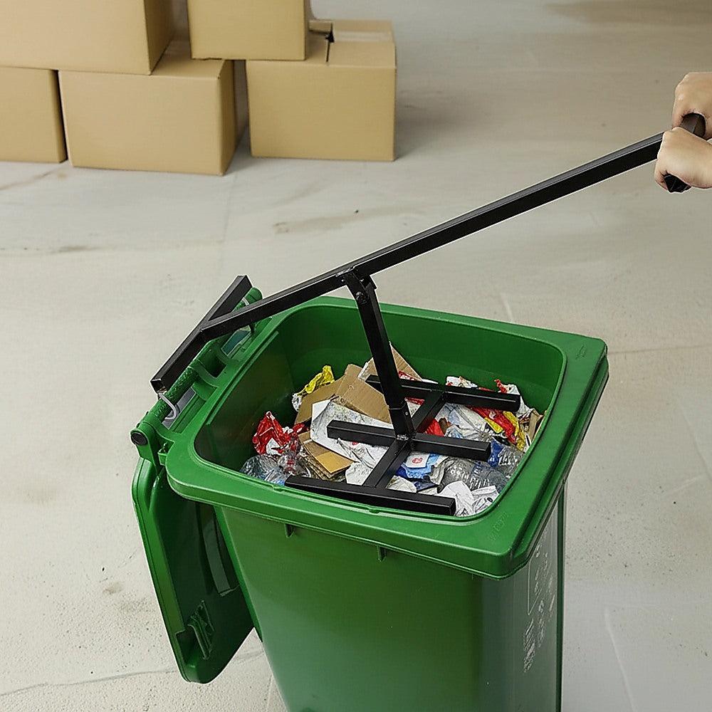 Wheelie Bin Compactor Manual Press Household Rubbish Trash Recycling Bins V63-952541