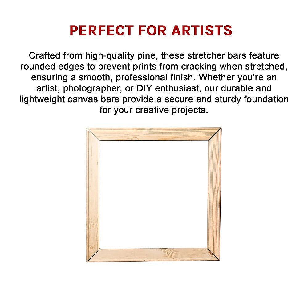 50x Canvas Stretcher Bars Frames Pine Wood V63-952551