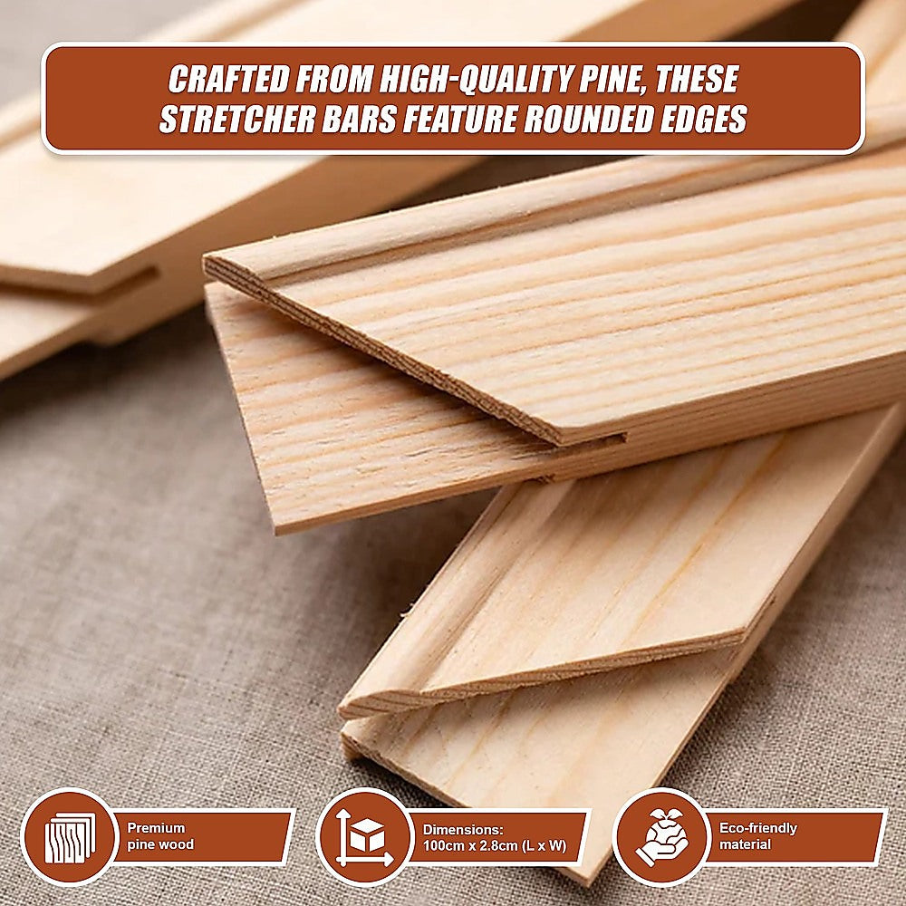 50x Canvas Stretcher Bars Frames Pine Wood V63-952551