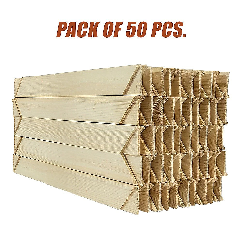 50x Canvas Stretcher Bars Frames Pine Wood V63-952551