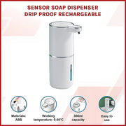 Sensor Soap Dispenser Drip Proof Rechargeable V63-952571