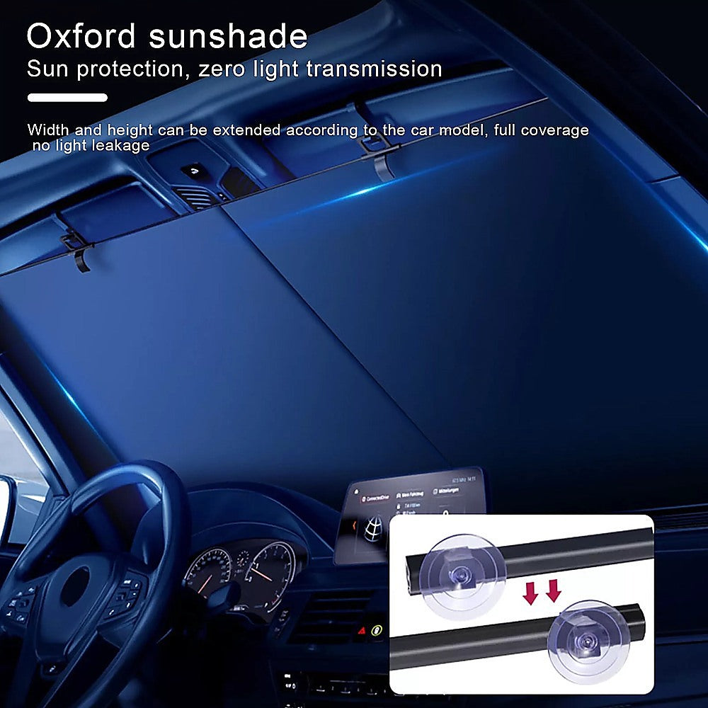 Retractable Sunshade for Car Windshield - UV Protection Window Cover V63-952581