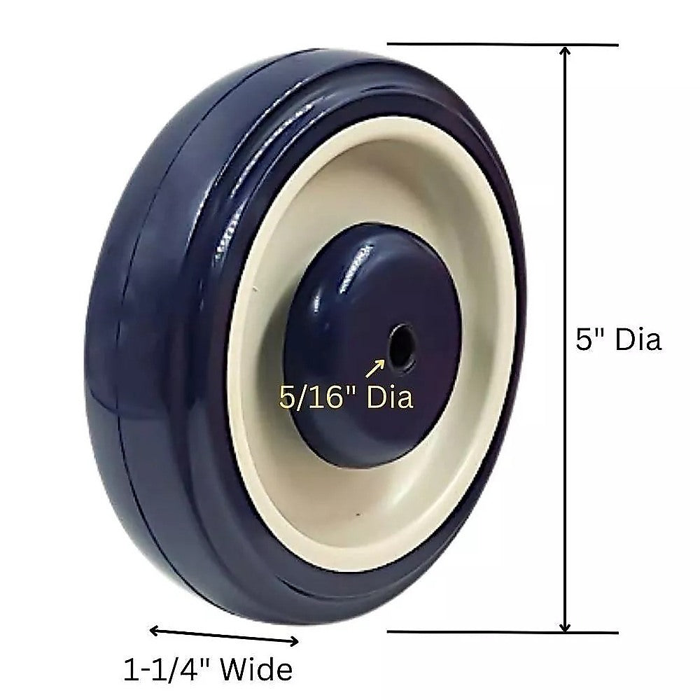 8 x 5" Diameter Wheels Nuts and Bolts included V63-952591