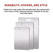 3 x 304SS Cutting Chopping Board Stainless Steel V63-952611
