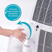 Portable Air Conditioner Window Kit - Exhaust Hose Adaptor Pipe & Slide Plate V63-952621