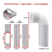 Portable Air Conditioner Window Kit - Exhaust Hose Adaptor Pipe & Slide Plate V63-952621