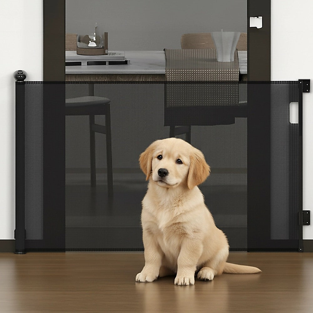 Retractable Baby Safety Fence Pet Stair Gate Barrier for Kids Dog Cat 3M V63-952631