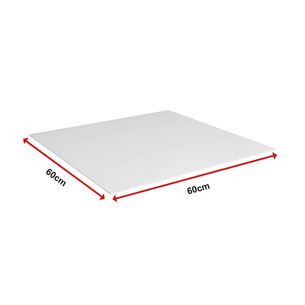 12x Smooth Drop Ceiling Tile 2ft x 2ft PVC Ceiling Panel V63-952641