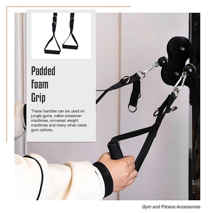 2 x Universal Foam Handle Exercise Machine Attachments V63-952661