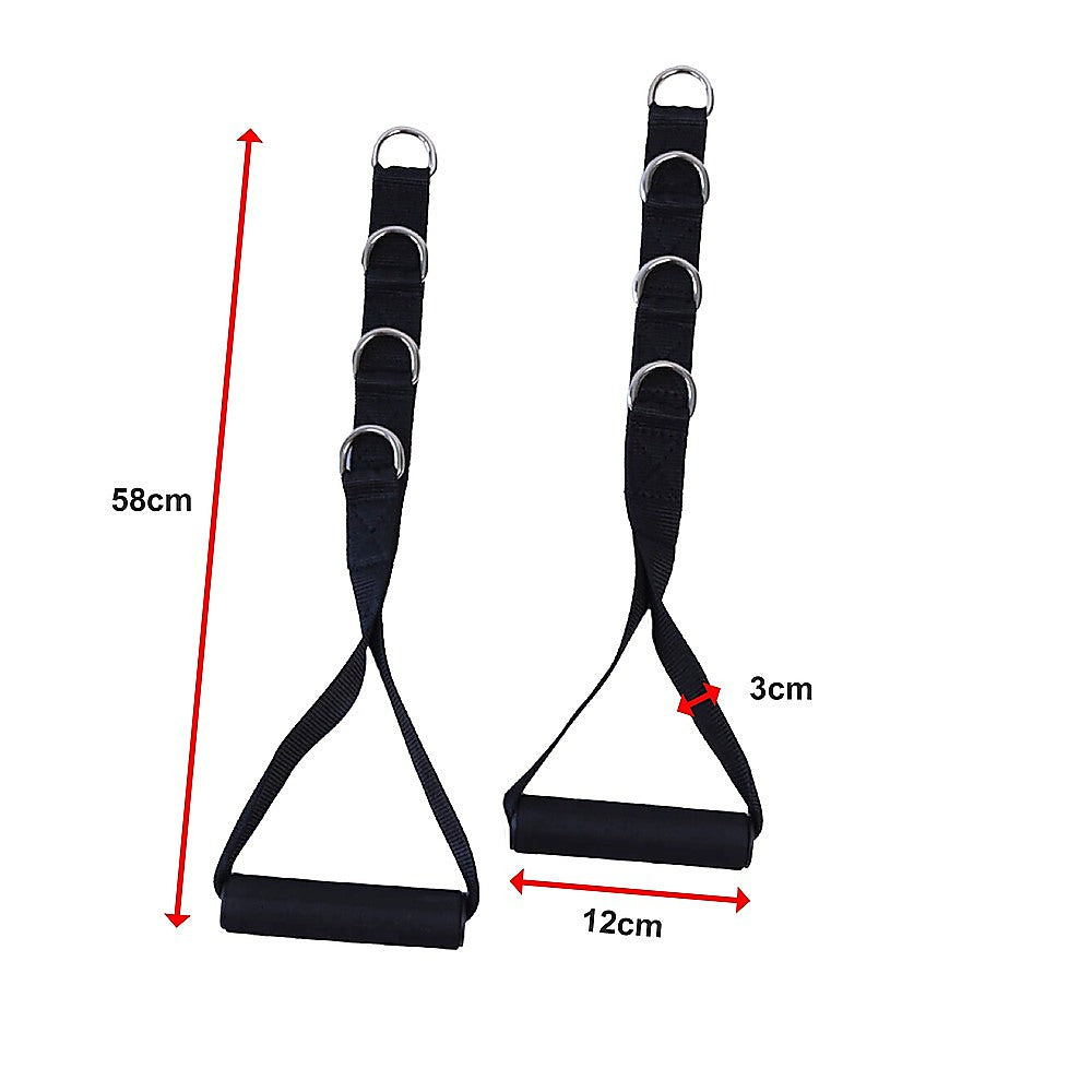 2 x Universal Foam Handle Exercise Machine Attachments V63-952661