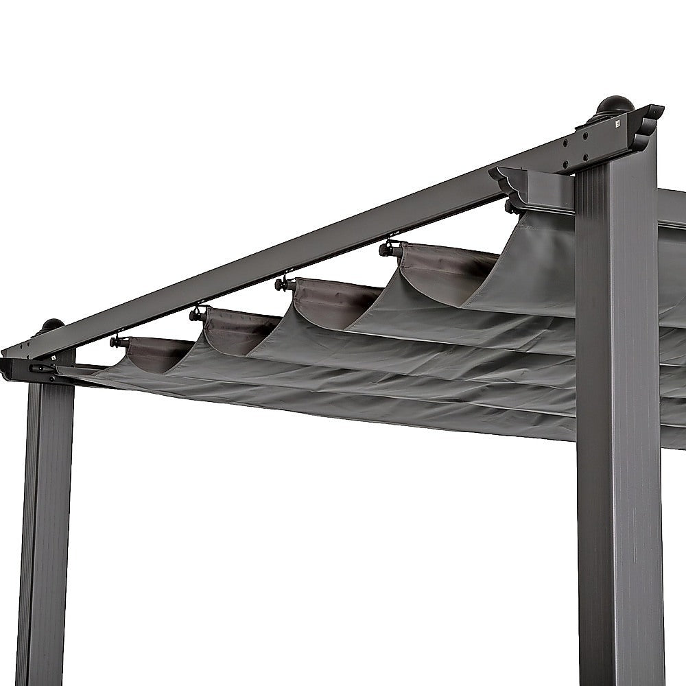 3x4M Aluminium Pergola Marquee with Retractable Roof - Garden Canopy V63-952691