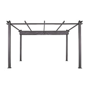 3x4M Aluminium Pergola Marquee with Retractable Roof - Garden Canopy V63-952691