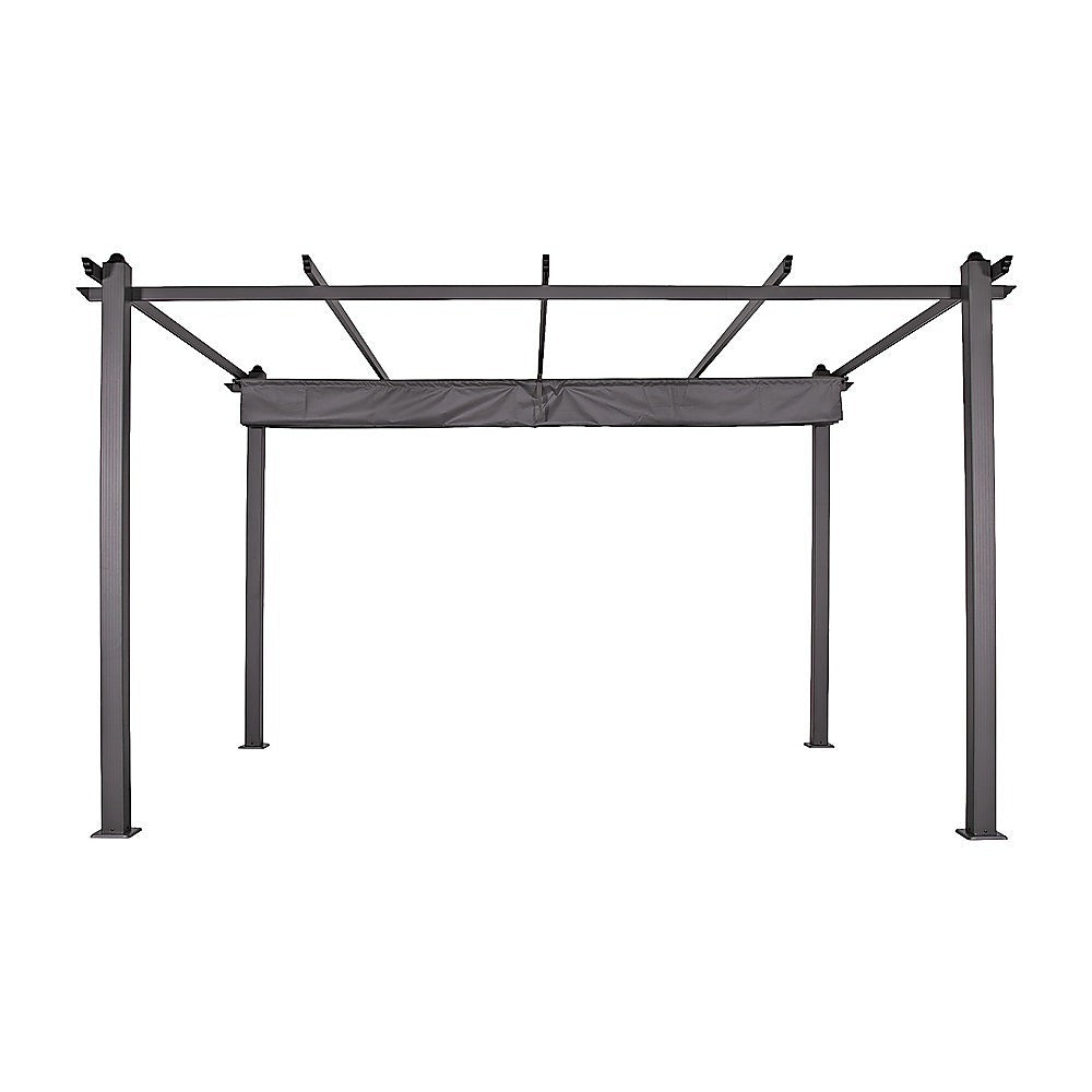3x4M Aluminium Pergola Marquee with Retractable Roof - Garden Canopy V63-952691