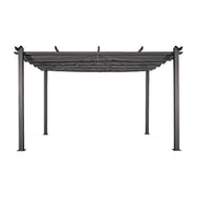 3x4M Aluminium Pergola Marquee with Retractable Roof - Garden Canopy V63-952691