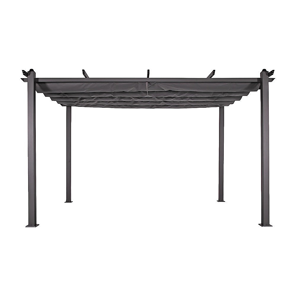 3x4M Aluminium Pergola Marquee with Retractable Roof - Garden Canopy V63-952691
