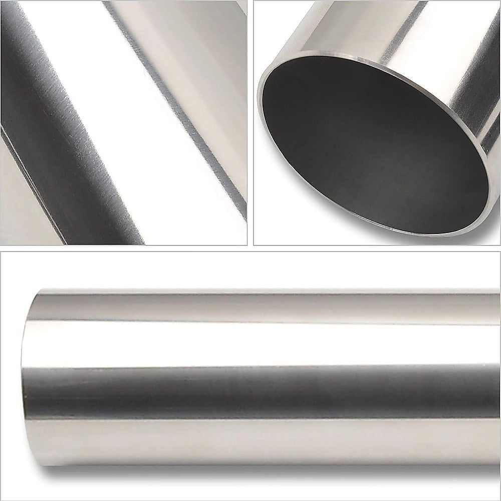 Universal 76mm Stainless Steel Exhaust Intake Pipe Polished Fitting V63-952711