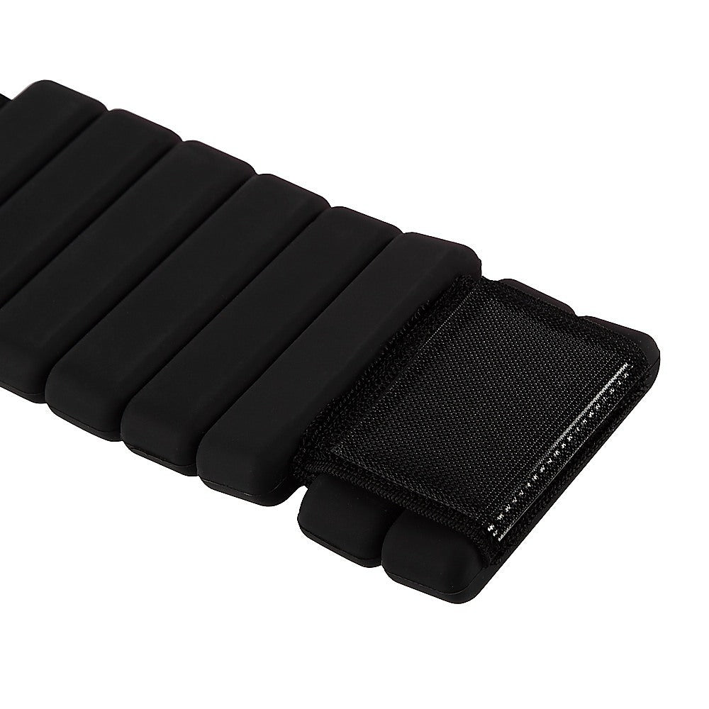 2-Piece Ankle & Wrist Weights - 1kg Pair Adjustable Workout Bangles (Black) V63-952741