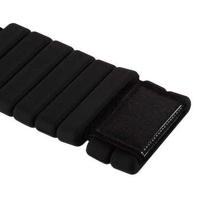 2-Piece Ankle & Wrist Weights - 1kg Pair Adjustable Workout Bangles (Black) V63-952741