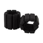 2-Piece Ankle & Wrist Weights - 2kg Pair Adjustable Workout Bangles (Black) V63-952761