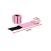2-Piece Ankle & Wrist Weights – 2kg Pair Adjustable Workout Bangles (Pink)