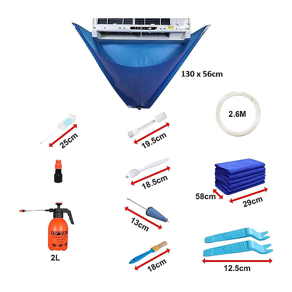 Waterproof AC Cleaning Cover Bag Kit - Leakproof Wash Bag for Wall Units V63-952791