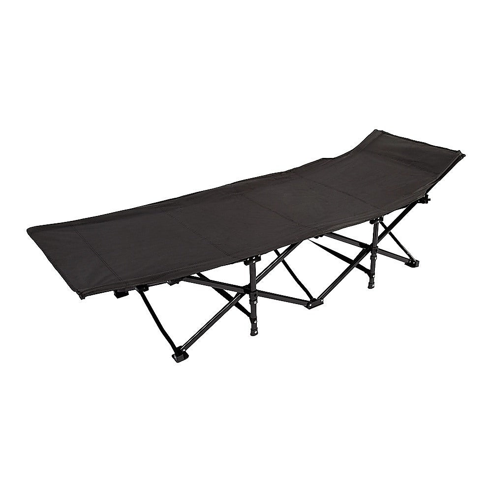 Camping Bed Elevated Cot with Mattress Foldable Outdoor Adult Sleeping V63-952811