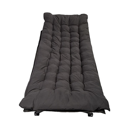 Camping Bed Elevated Cot with Mattress Foldable Outdoor Adult Sleeping V63-952811