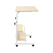 Height Adjustable Rolling Overbed Table 60cm Mobile Computer Desk V63-952821