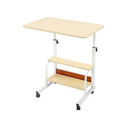 Height Adjustable Rolling Overbed Table 60cm Mobile Computer Desk V63-952821
