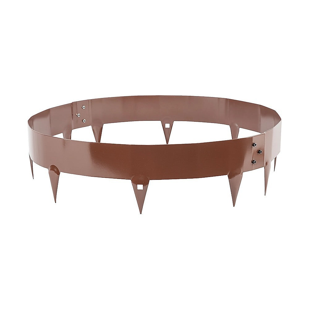 60cm Steel Garden Tree Ring with Spikes - Heavy-Duty Root Barrier & Edging V63-952841