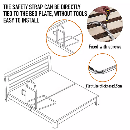 Adjustable Bed Rail for Elderly - Safety Support Bar for Adults V63-952851