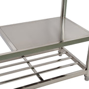 Freestanding Stainless Steel Kitchen Sink 120x50x79cm - Commercial Utility Wash Basin V63-952871