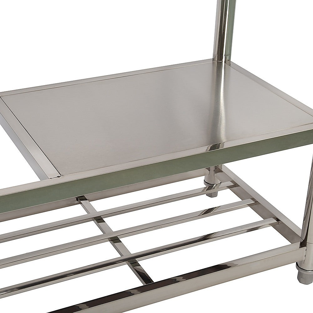 Freestanding Stainless Steel Kitchen Sink 120x50x79cm - Commercial Utility Wash Basin V63-952871
