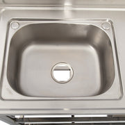 Freestanding Stainless Steel Kitchen Sink 120x50x79cm - Commercial Utility Wash Basin V63-952871