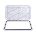 606 x 353mm White Boat Access Hatch - Marine Deck Inspection Lid for Boat, Yacht & RV Use V63-952881