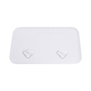 606 x 353mm White Boat Access Hatch - Marine Deck Inspection Lid for Boat, Yacht & RV Use V63-952881