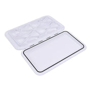 606 x 353mm White Boat Access Hatch - Marine Deck Inspection Lid for Boat, Yacht & RV Use V63-952881