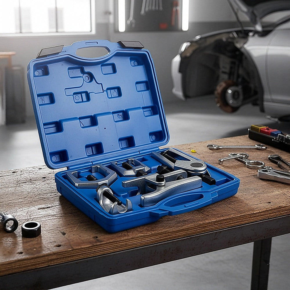 6pc Heavy Duty Ball Joint & Tie Rod Tool Kit - Pitman Arm Puller Remover Set V63-952901