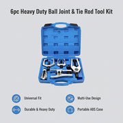 6pc Heavy Duty Ball Joint & Tie Rod Tool Kit - Pitman Arm Puller Remover Set V63-952901