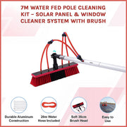 7m Water Fed Pole Cleaning Kit - Solar Panel & Window Cleaner System with Brush V63-952931