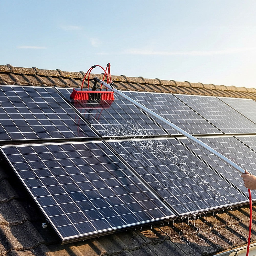 7m Water Fed Pole Cleaning Kit - Solar Panel & Window Cleaner System with Brush V63-952931
