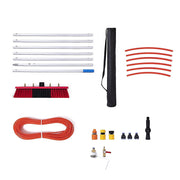 7m Water Fed Pole Cleaning Kit - Solar Panel & Window Cleaner System with Brush V63-952931