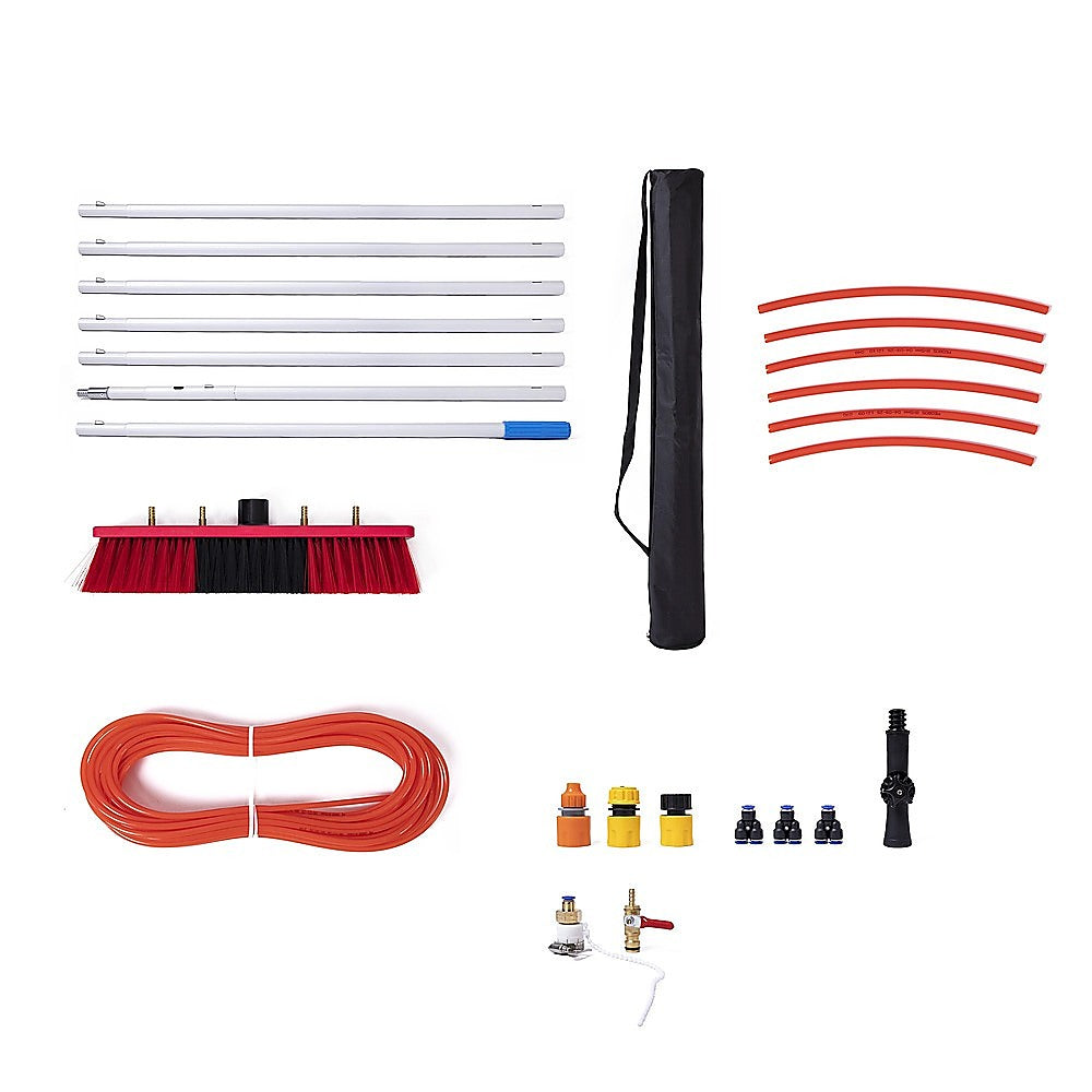 7m Water Fed Pole Cleaning Kit - Solar Panel & Window Cleaner System with Brush V63-952931