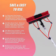 7m Water Fed Pole Cleaning Kit - Solar Panel & Window Cleaner System with Brush V63-952931
